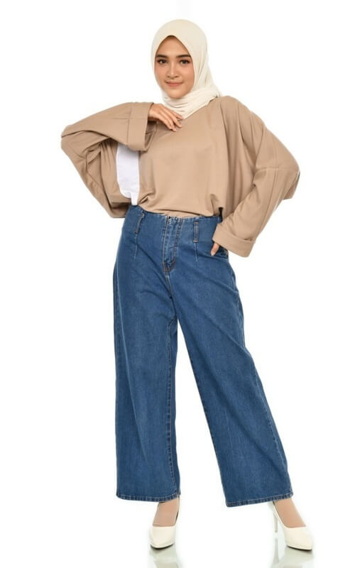 Kemeja Lengan Bat Wing