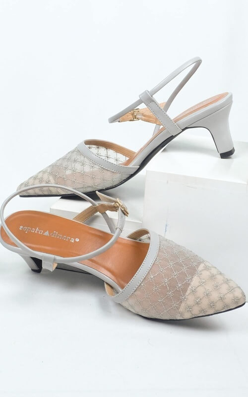 Kitten Heels Abu-abu