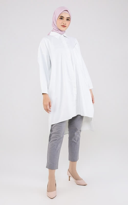 Kemeja Tunik Asimetris
