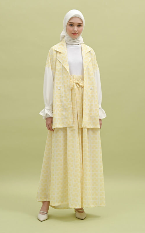 Blazer Kombinasi dan Rok A