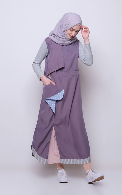 Gamis Kekinian dengan Lipatan Stylist