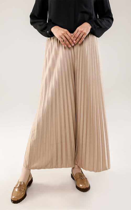 Celana Kulot Plisket