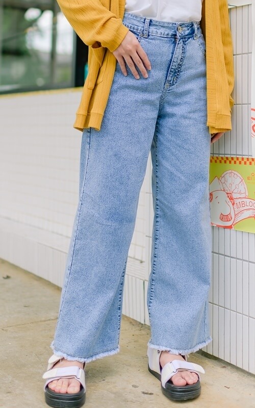 Kulot Button Pinggang Sabuk