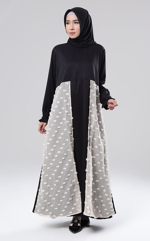 Dress Hijab Monokrom