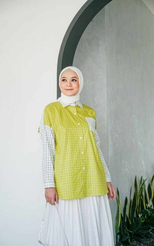 Kemeja Kotak-kotak 2 Warna