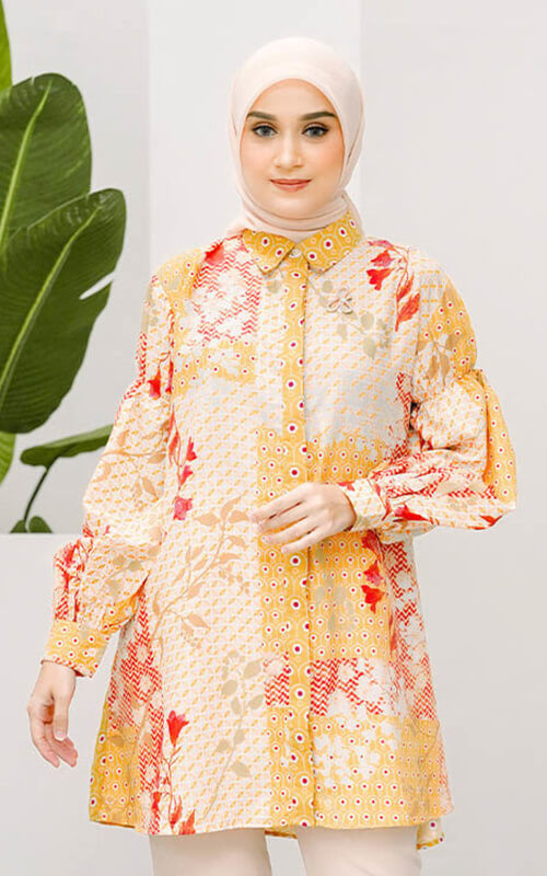 Kemeja Tunik Batik Cerah