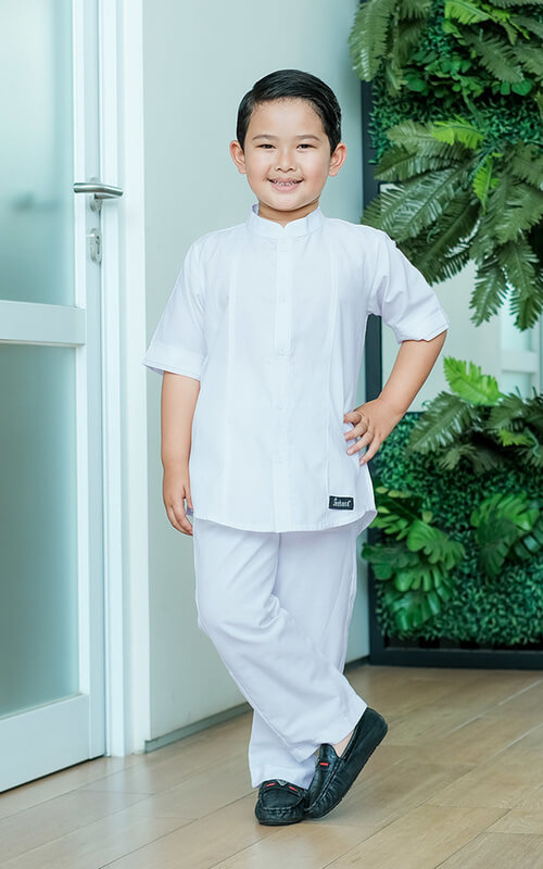 Setelan Koko Anak Warna Putih