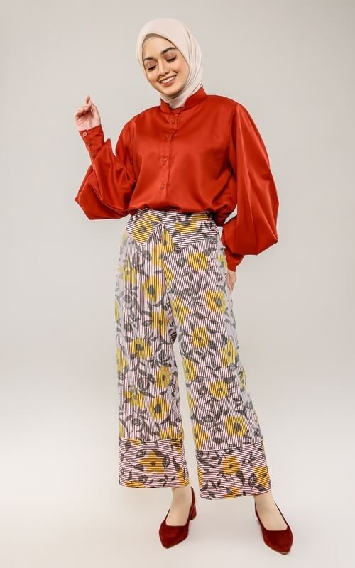 Kulot Model Terbaru Motif Bunga