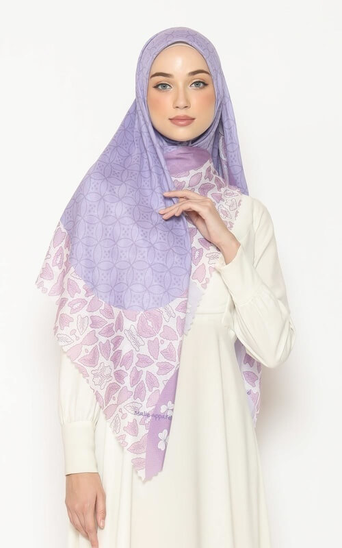 Segi Empat Hijab Lilac