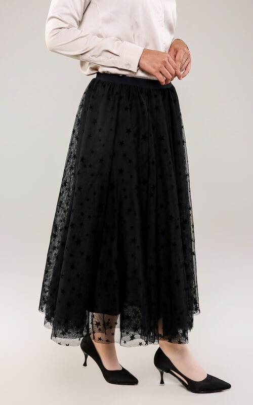 Rok Tulle Motif Polkadot