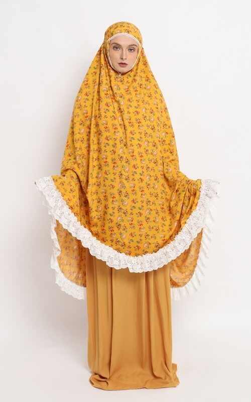 Model Mukena Katun Warna Kuning
