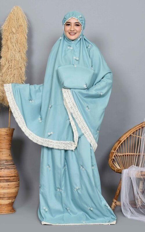 Mukena Katun Motif Bunga