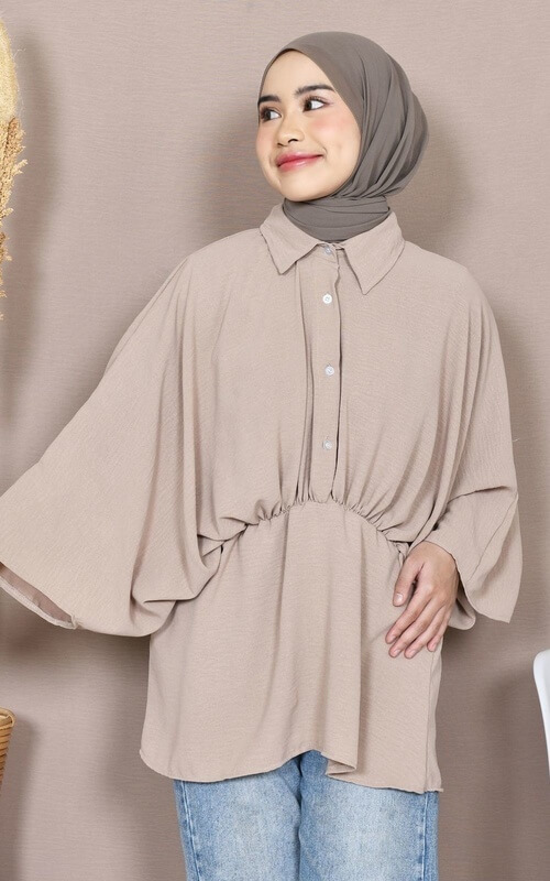 Blouse Panjang Model Kaftan