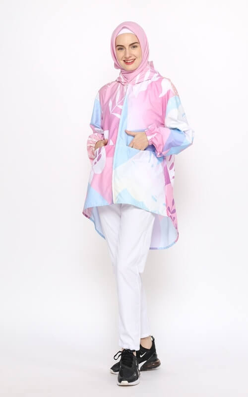 Jaket Biru Pink