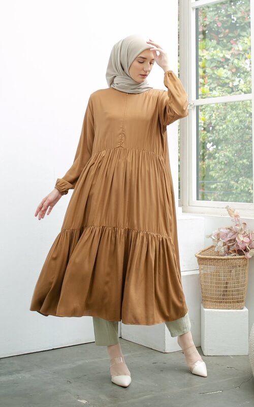 Long Tunik Model Sambungan