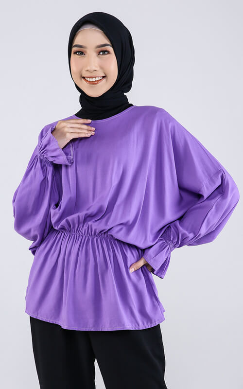 Blouse Polos Ungu