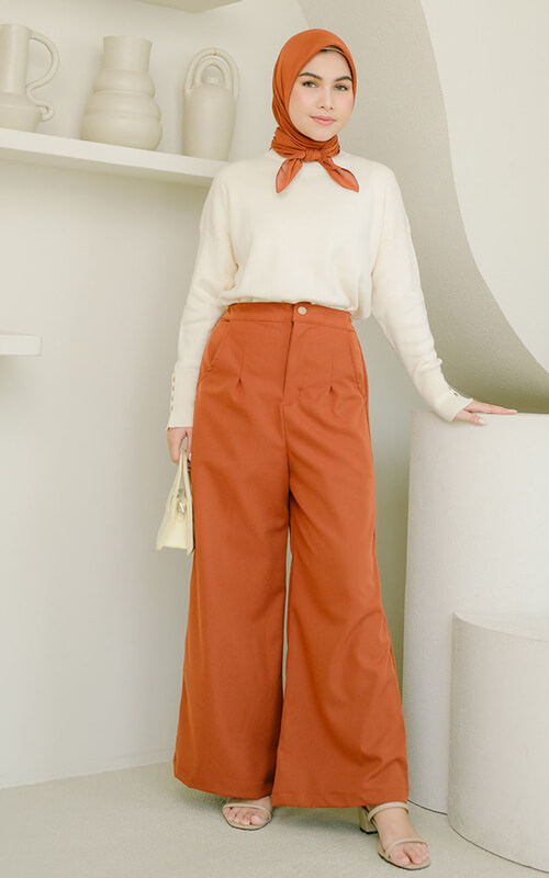 Celana dan Kerudung Orange