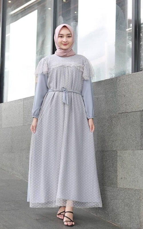 Dress Bridesmaid Motif Polkadot