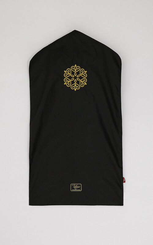 Sajadah Hitam Motif Geometris