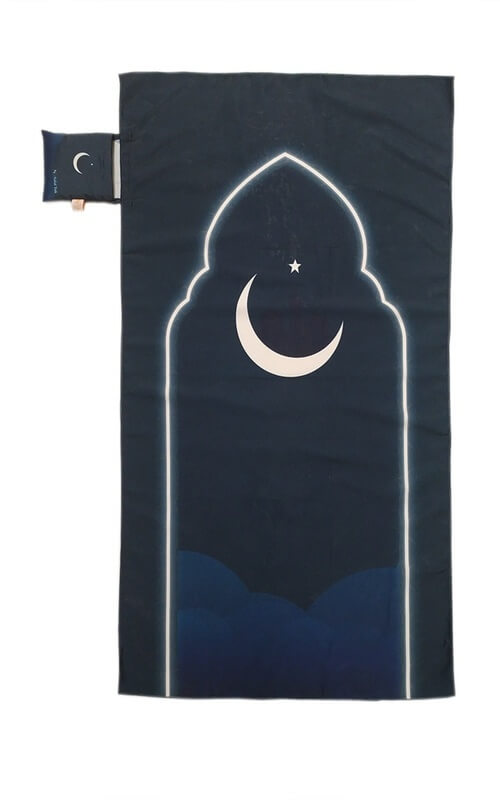 Sajadah Lipat Hitam Praktis