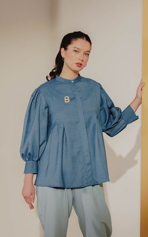 Kemeja Polos Model Crop