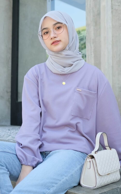 Blouse Ungu Polos