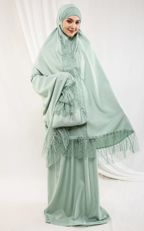 Mukena Kombinasi Tile