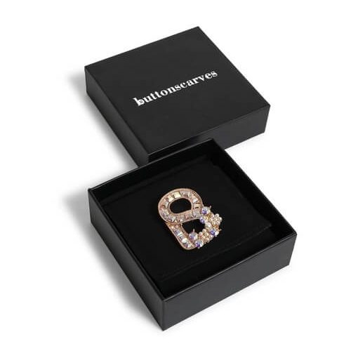 Bross Hijab Gold Mewah Buttonscarves