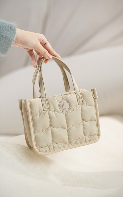 Totebag Quilted Krem